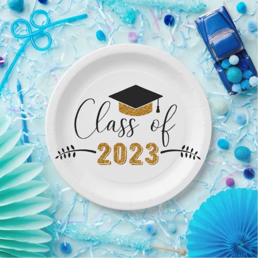 Afstuderen Klasse 2023 Papieren Bordje (Feest)