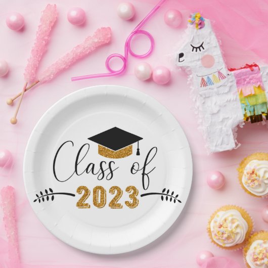 Afstuderen Klasse 2023 Papieren Bordje (Feest)