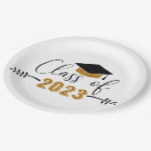 Afstuderen Klasse 2023 Papieren Bordje (Gekanteld)