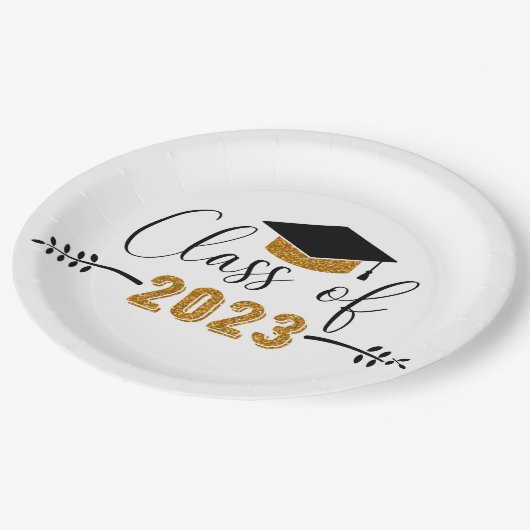 Afstuderen Klasse 2023 Papieren Bordje (Gekanteld)