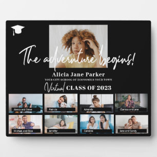 Afstuderen klasse jaar aangepaste fotocollage fotoplaat