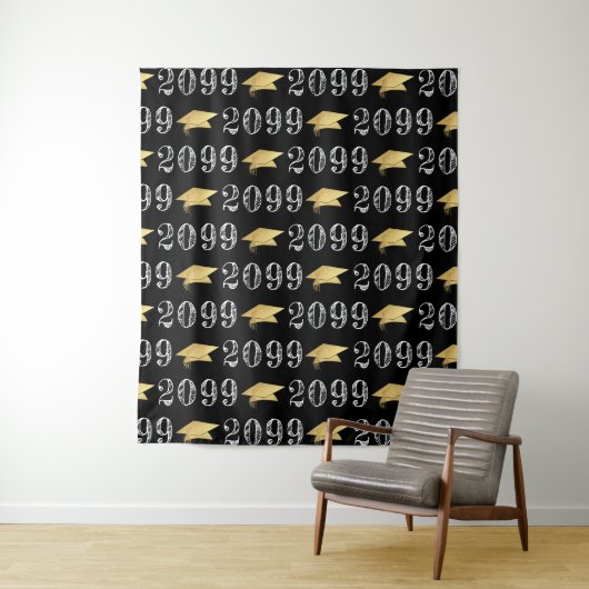 Afstuderen Klasse Jaar Patroon Uw Colour Backdrop Wandkleed (In situ)