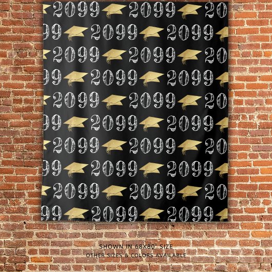 Afstuderen Klasse Jaar Patroon Uw Colour Backdrop Wandkleed