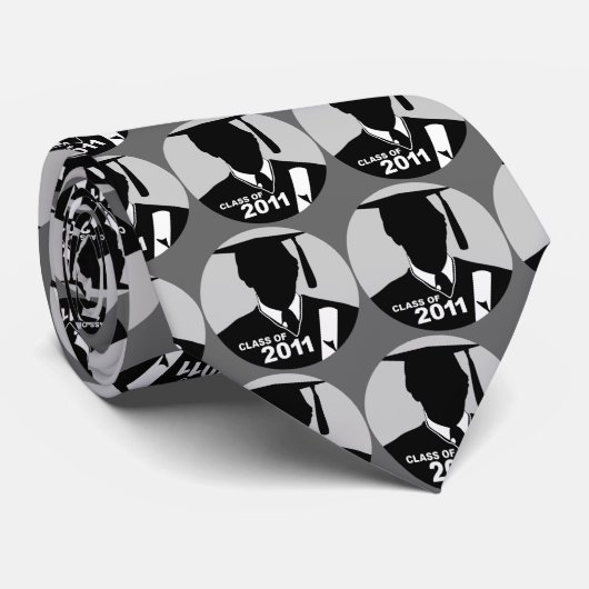 Afstuderen Klasse van 2011 Stropdas Pet Graad 1 Gr (Opgerold)