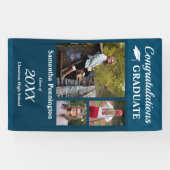 Afstuderen Klasse van 2021 Fotocollage Spandoek (Horizontaal)