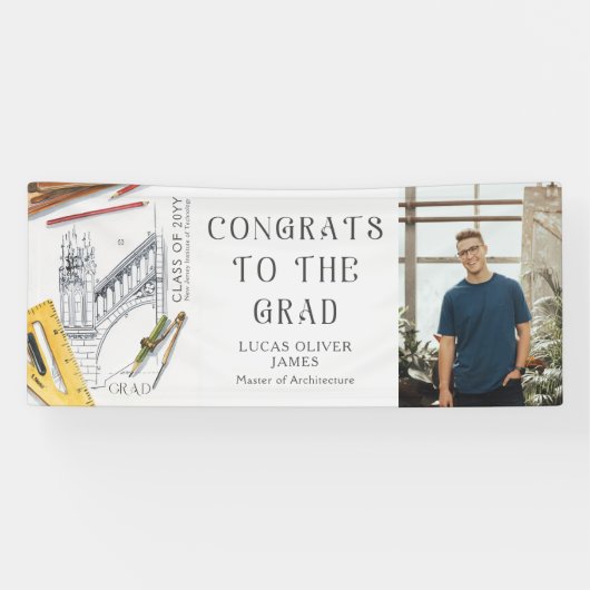 Afstuderen Klasse van 2022 Architecture Engineer Spandoek (Horizontaal)