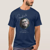 Afstuderen Klasse van 2024 Blue Photo Afstuderen M T-shirt (Voorkant)