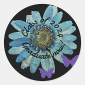 Afstuderen klasse van 2024 Envelop afdichting en s Ronde Sticker (Voorkant)