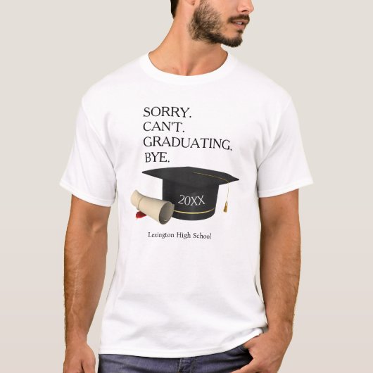 Afstuderen Klasse van 2024 Grappig T-Shirt Shirt G (Voorkant)