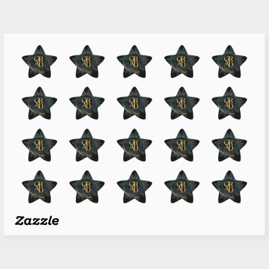 Afstuderen klasse van 2024 Script Ster Sticker (Vel)