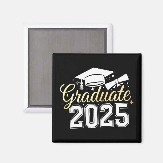 Afstuderen Klasse van 2025 Afstuderen Magneet (Voorkant / Achterkant)