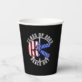 Afstuderen Klasse van 2025 Peace Out Afstuderen Pa Papieren Bekers (Voorkant)