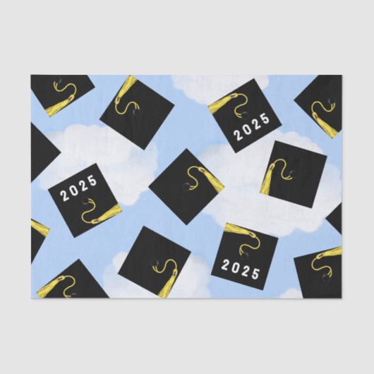 Afstuderen Klasse van 2025 Tissue Paper Tissuepapier (Voorkant)