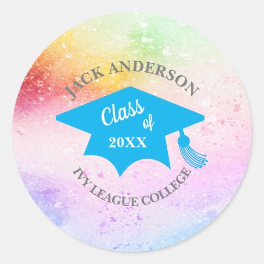 Afstuderen klasse van 20XX aangepaste gepersonalis Ronde Sticker (Voorkant)