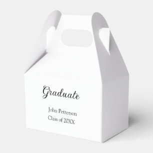 Afstuderen klasse van 20XX eenvoudige minimum afst Bedankdoosjes