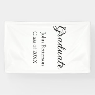 Afstuderen klasse van 20XX eenvoudige minimum afst Spandoek