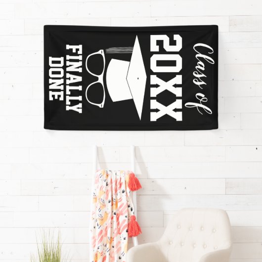 Afstuderen Klasse van 20xx Eindelijk Klaar Spandoek (Insitu)