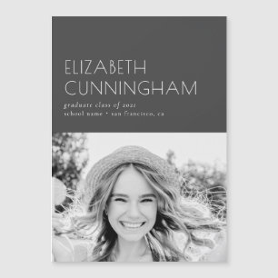 Afstuderen klasse van 20XX minimalistisch foto-Afs