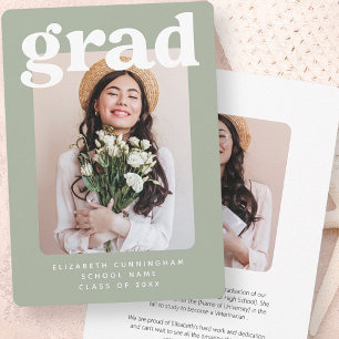 Afstuderen Klasse van 20XX Moderne Foto Afstuderen Aankondiging