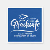 Afstuderen Klasse van 20XX Uw Aangepaste kleur op  Servet (Voorkant)