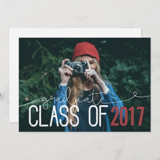 AFSTUDEREN KLASSE VAN ... AANKONDIGING (Voorkant / Achterkant)