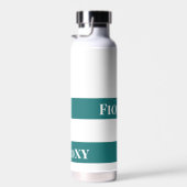 Afstuderen "Klasse van" Celebration Groen & Wit Waterfles (Rechts)