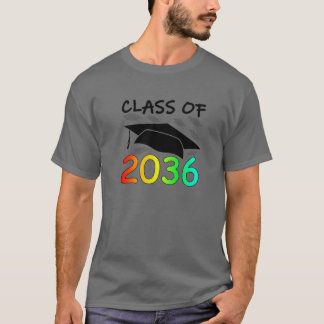Afstuderen klasse van de 2036 handruimte K-12th Pr T-shirt