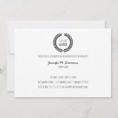 Afstuderen klasse van de Fotouitnodigingen Kaart (Achterkant)