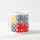 Afstuderen klasse van de Mok van 2010-kleuren (Voorkant links)