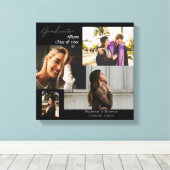 Afstuderen klasse van fotocollage canvas afdruk (Insitu (Houten vloer))