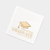 Afstuderen klasse van gepersonaliseerde naam Afstu Folie Servetten (Links)