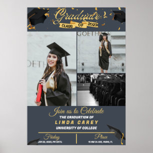 Afstuderen klasse van poster