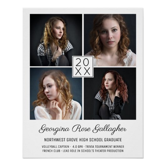 Afstuderen Klassiek Moderne foto-collage Perfect Poster (Voorkant)