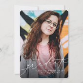 Afstuderen klassieke fotoaankondiging (Voorkant)