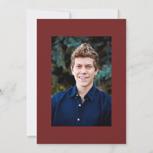 Afstuderen Kleurblok uitnodigen Kaart (Achterkant)