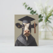 Afstuderen Koe Briefkaart (Staand voorkant)