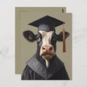 Afstuderen Koe Briefkaart (Voorkant / Achterkant)