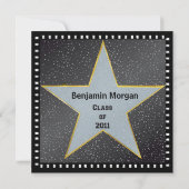 Afstuderen kondiging Hollywood Star Silver Kaart (Achterkant)