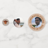 Afstuderen koper feliciteert Koel Foto Party Confetti (Voorkanten)