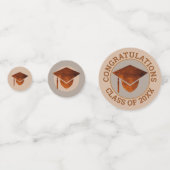 Afstuderen koper feliciteert Koel Foto Party Confetti (Achterkanten)