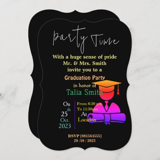 Afstuderen kus kaart (Voorkant / Achterkant)