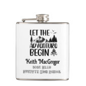 Afstuderen Laat het avontuur beginnen Heupfles (Voorkant)