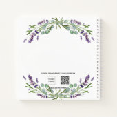 Afstuderen lavendel violet eucalyptus notitieboek (Achterkant)