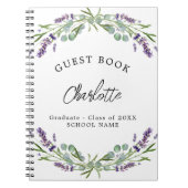 Afstuderen lavendel violet eucalyptus notitieboek (Voorkant)