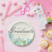 Afstuderen Lavish Florals Papieren Bordje (Feest)