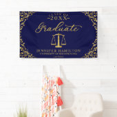 Afstuderen Law School Blauw Goud Afstuderen Banner (Insitu)