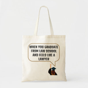 Afstuderen Law School Grappig Quote Gift voor Advo Tote Bag