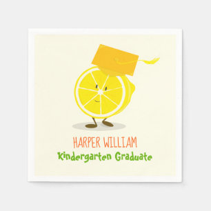 Afstuderen Lemon karakter   Papieren Servetten