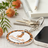 Afstuderen Leopard Acryl Sleutelhanger (Voorkant Rechts)