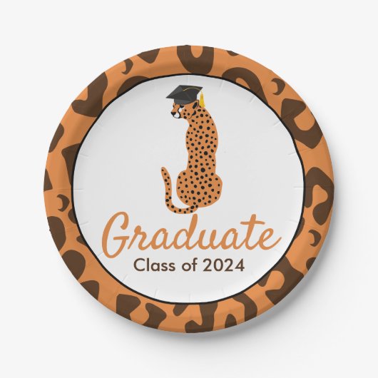 Afstuderen Leopard Papier Bord (Voorkant)